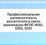 Курсы повышения квалификации: «Профессиональная компетентность воспитателя в свете реализации ФГОС НОО, ООО, СОО» - Котласский филиал СПГУВК